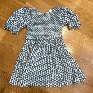 Crewcuts smocked floral knit dress